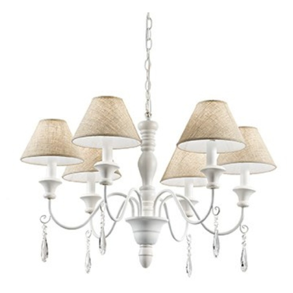 Люстра PROVENCE SP6 Ideal Lux Цвет: белый