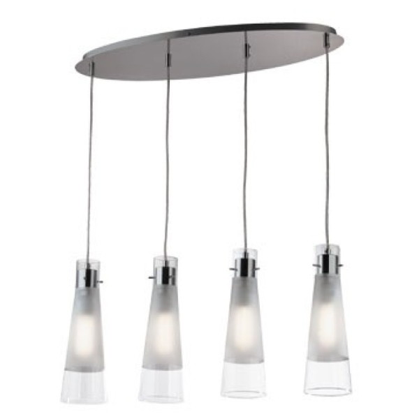Подвесной светильник KUKY SP4 Ideal Lux в цвете прозрачный