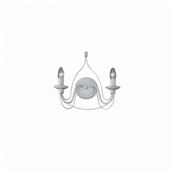 Бра настенное в спальню и гостиную CORTE AP2 BIANCO Ideal Lux в стиле классика