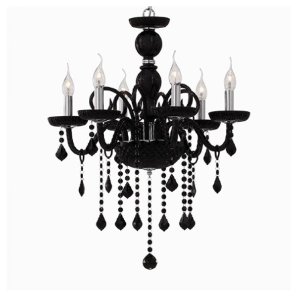 Подвесной светильник GIUDECCA SP6 NERO Ideal Lux в цвете черный