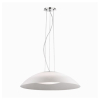 Подвесной светильник в стиле модерн LENA SP3 D64 BIANCO Ideal Lux в кухню, спальню в цвете никель/хром