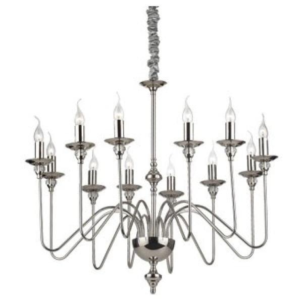 Люстра ARTU' SP12 Ideal Lux Цвет: хром