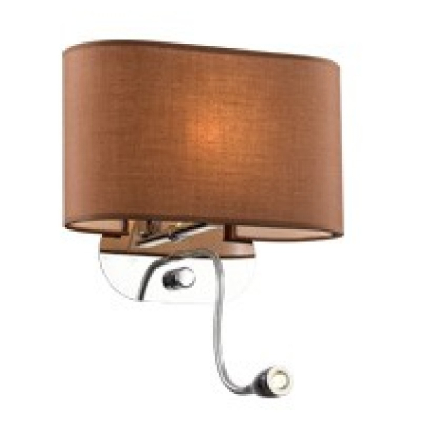 Бра настенное SHERATON AP2 MARRONE Ideal Lux