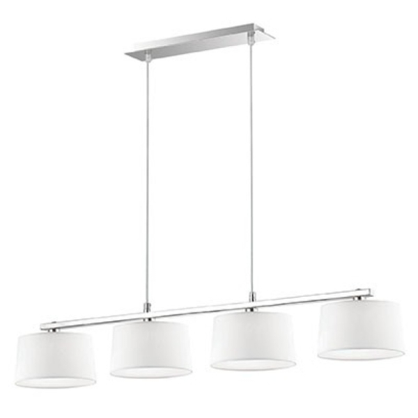 Подвесной светильник в стиле модерн HILTON SP4 LINEAR Ideal Lux в спальню, кабинет в цвете никель/хром