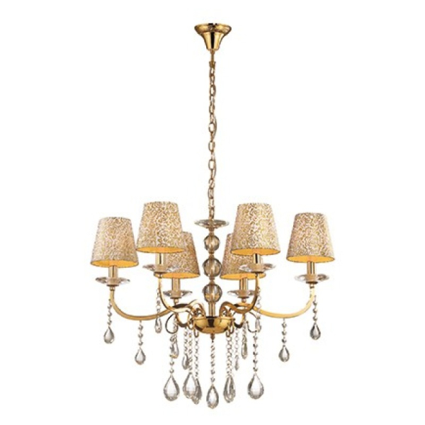 Люстра PANTHEON SP6 ORO Ideal Lux Цвет: золото