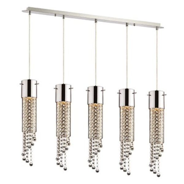 Люстра GOCCE SP5 Ideal Lux Цвет: хром