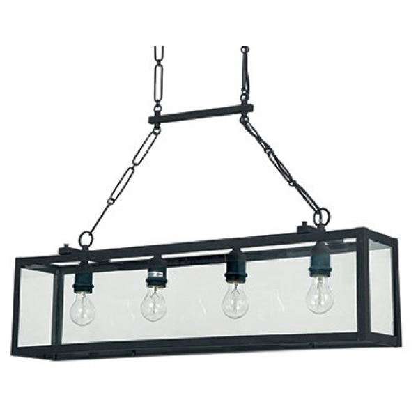 Подвесной светильник в стиле лофт IGOR SP4 Ideal Lux в кухню, спальню в цвете черный