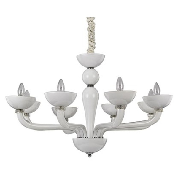 Люстра CASANOVA SP8 BIANCO Ideal Lux Цвет: белый