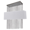 Подвесной светильник в стиле модерн PHOENIX SP5 BIANCO Ideal Lux в гостиную в цвете никель/хром