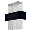 Подвесной светильник в стиле модерн PHOENIX SP5 NERO Ideal Lux в гостиную в цвете никель/хром