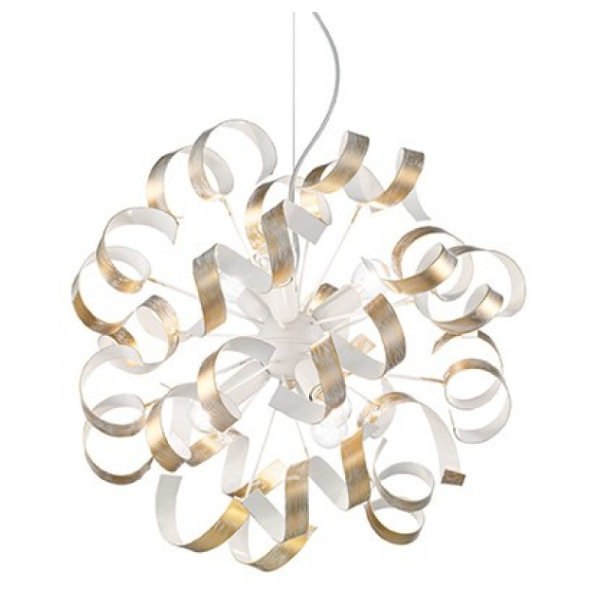 Подвесной светильник в стиле модерн VORTEX SP6 ORO Ideal Lux в кухню, спальню в цвете белый