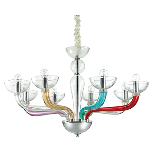 Люстра CASANOVA SP8 COLOR Ideal Lux