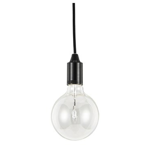 Подвесной светильник в стиле лофт EDISON SP1 NERO Ideal Lux в кухню, коридор в цвете черный