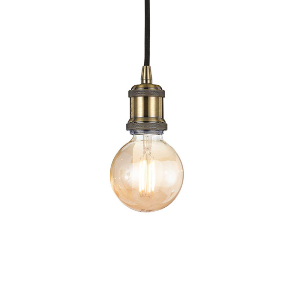 Подвесной светильник в стиле лофт FRIDA SP1 BRUNITO Ideal Lux в кухню, коридор в цвете коричневый, черный