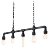 Люстра PLUMBER SP5 NERO Ideal Lux
