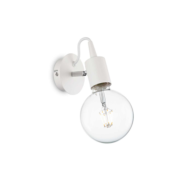 Бра настенное в спальню и гостиную EDISON AP1 BIANCO Ideal Lux в стиле скандинавский