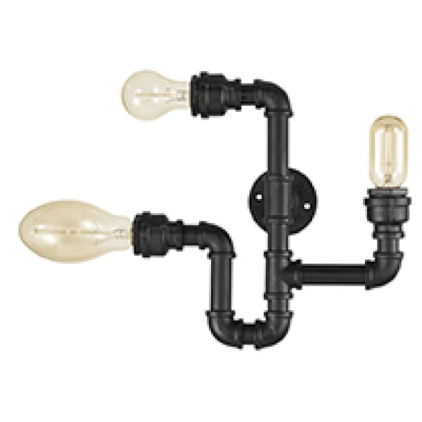 Бра настенное PLUMBER AP3 NERO Ideal Lux