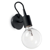 Бра настенное в спальню и гостиную EDISON AP1 NERO Ideal Lux в стиле скандинавский
