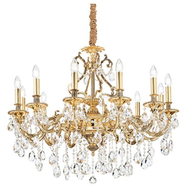 Подвесной светильник GIOCONDA SP12 ORO Ideal Lux в цвете золото