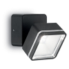 Светильник настенный светодиодный OMEGA AP SQUARE NERO 4000K Ideal Lux, LED бра в стиле хай-тек