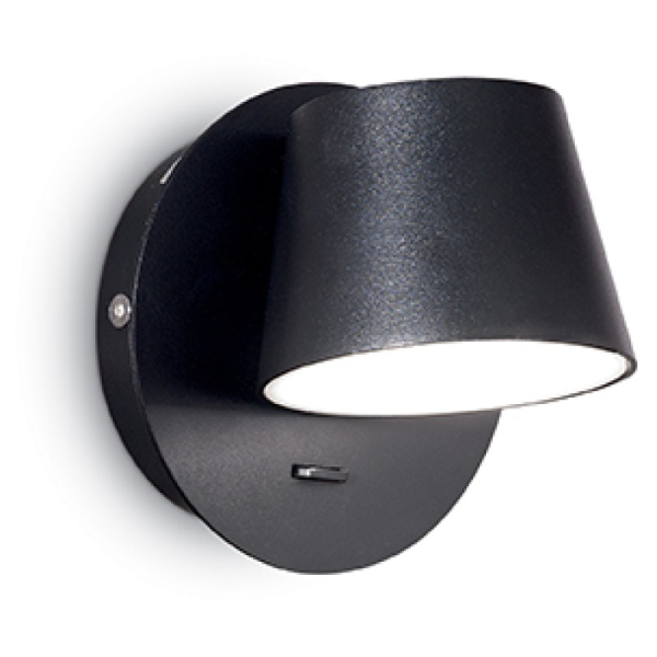 Светильник настенный светодиодный в спальню и гостиную GIM AP NERO Ideal Lux, LED бра в стиле скандинавский