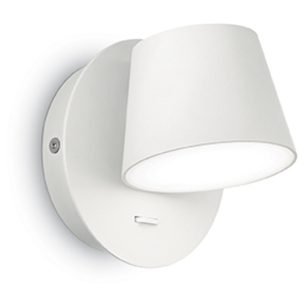 Светильник настенный светодиодный в спальню и гостиную GIM AP BIANCO Ideal Lux, LED бра в стиле скандинавский