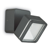 Светильник настенный светодиодный OMEGA AP SQUARE ANTRACITE 4000K Ideal Lux, LED бра в стиле хай-тек