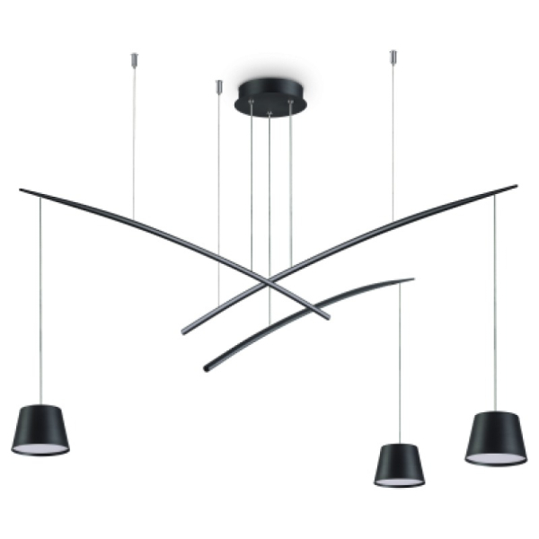 Люстра FISH SP3 NERO Ideal Lux