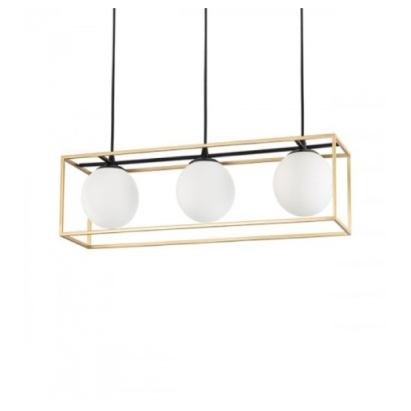 Подвесной светильник LINGOTTO SP3 OTTONE Ideal Lux в цвете латунь