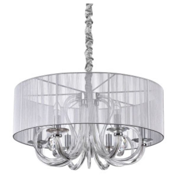 Люстра SWAN SP6 ARGENTO Ideal Lux