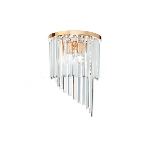 Бра настенное в гостиную и прихожую CARLTON AP3 ORO Ideal Lux в стиле арт-деко