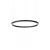 Подвесной светильник в стиле хай-тек ORACLE SLIM SP D050 ROUND 3000K ON-OFF BK Ideal Lux в гостиную, спальню