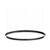 Подвесной светильник в стиле хай-тек ORACLE SLIM SP D090 ROUND 3000K ON-OFF BK Ideal Lux в гостиную, спальню