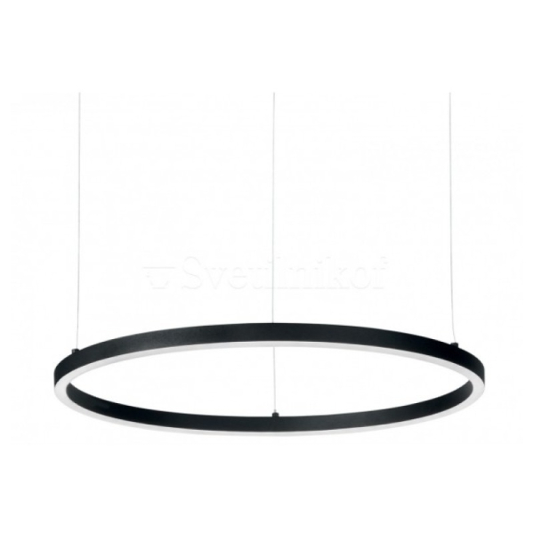 Подвесной светильник в стиле хай-тек ORACLE SLIM SP D090 ROUND 3000K ON-OFF BK Ideal Lux в гостиную, спальню