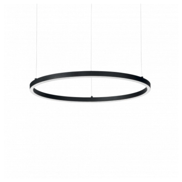 Подвесной светильник в стиле хай-тек ORACLE SLIM SP D070 ROUND 3000K ON-OFF BK Ideal Lux в гостиную, спальню