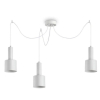 Подвесной светильник в стиле лофт HOLLY SP3 BIANCO Ideal Lux в спальню, кабинет в цвете черный