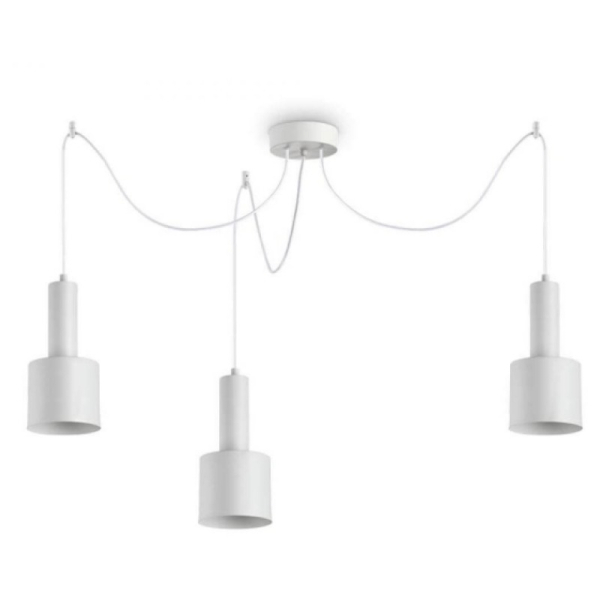 Подвесной светильник в стиле лофт HOLLY SP3 BIANCO Ideal Lux в спальню, кабинет в цвете черный