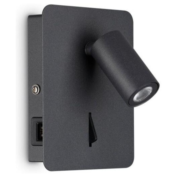 Бра настенное GEA AP1 SQUARE NERO Ideal Lux