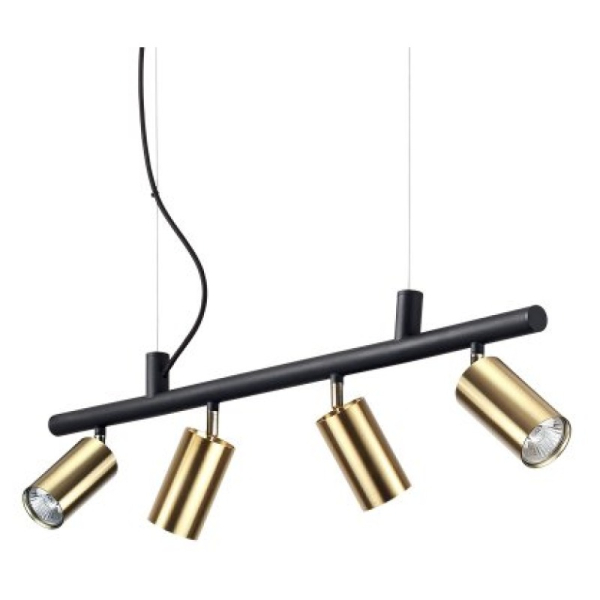 Подвесной светильник в стиле лофт DYNAMITE SP4 OTTONE Ideal Lux в гостиную, спальню в цвете черный