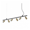 Подвесной светильник в стиле лофт DYNAMITE SP6 OTTONE Ideal Lux в гостиную, спальню в цвете черный