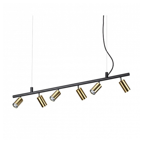 Подвесной светильник в стиле лофт DYNAMITE SP6 OTTONE Ideal Lux в гостиную, спальню в цвете черный