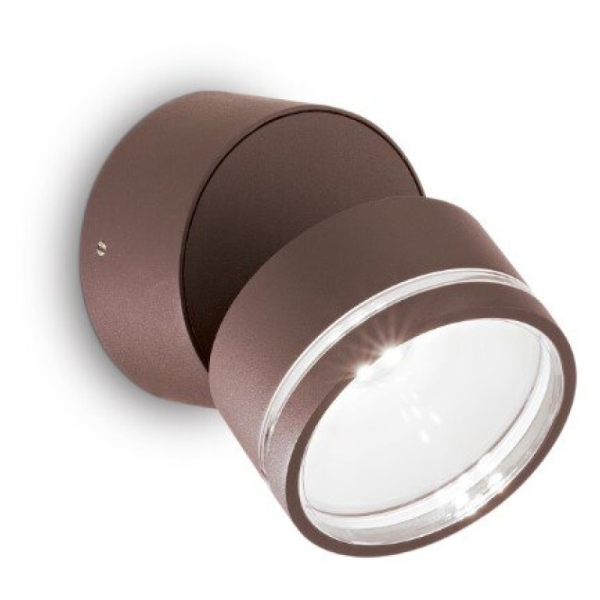 Светильник настенный светодиодный OMEGA AP ROUND COFFEE 4000K Ideal Lux, LED бра в стиле хай-тек