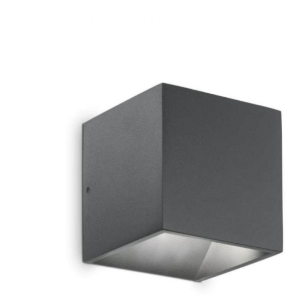 Светильник настенный светодиодный RUBIK AP ANTRACITE 3000K Ideal Lux, LED бра в стиле хай-тек