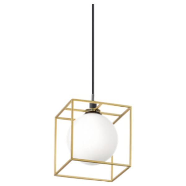 Подвесной светильник LINGOTTO SP1 OTTONE Ideal Lux в цвете латунь