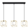 Подвесной светильник LINGOTTO SP3 SINGLE OTTONE Ideal Lux в цвете латунь