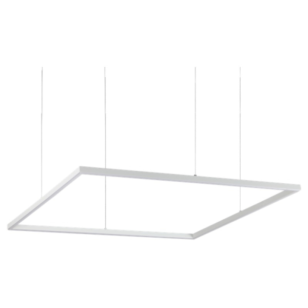 Подвесной светильник в стиле хай-тек ORACLE SLIM SP D090 SQUARE 3000K ON-OFF WH Ideal Lux в гостиную, спальню