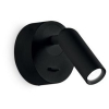 Светильник настенный светодиодный BEAN AP ROUND NERO Ideal Lux, LED бра