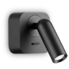 Светильник настенный светодиодный BEAN AP SQUARE NERO Ideal Lux, LED бра