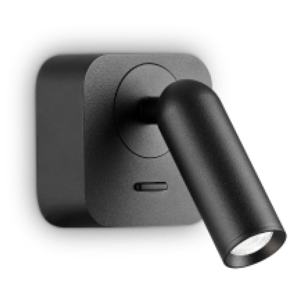 Светильник настенный светодиодный BEAN AP SQUARE NERO Ideal Lux, LED бра