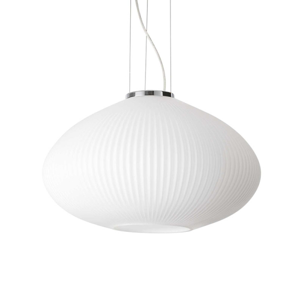 Подвесной светильник PLISSE' SP1 D45 CROMO Ideal Lux в цвете хром